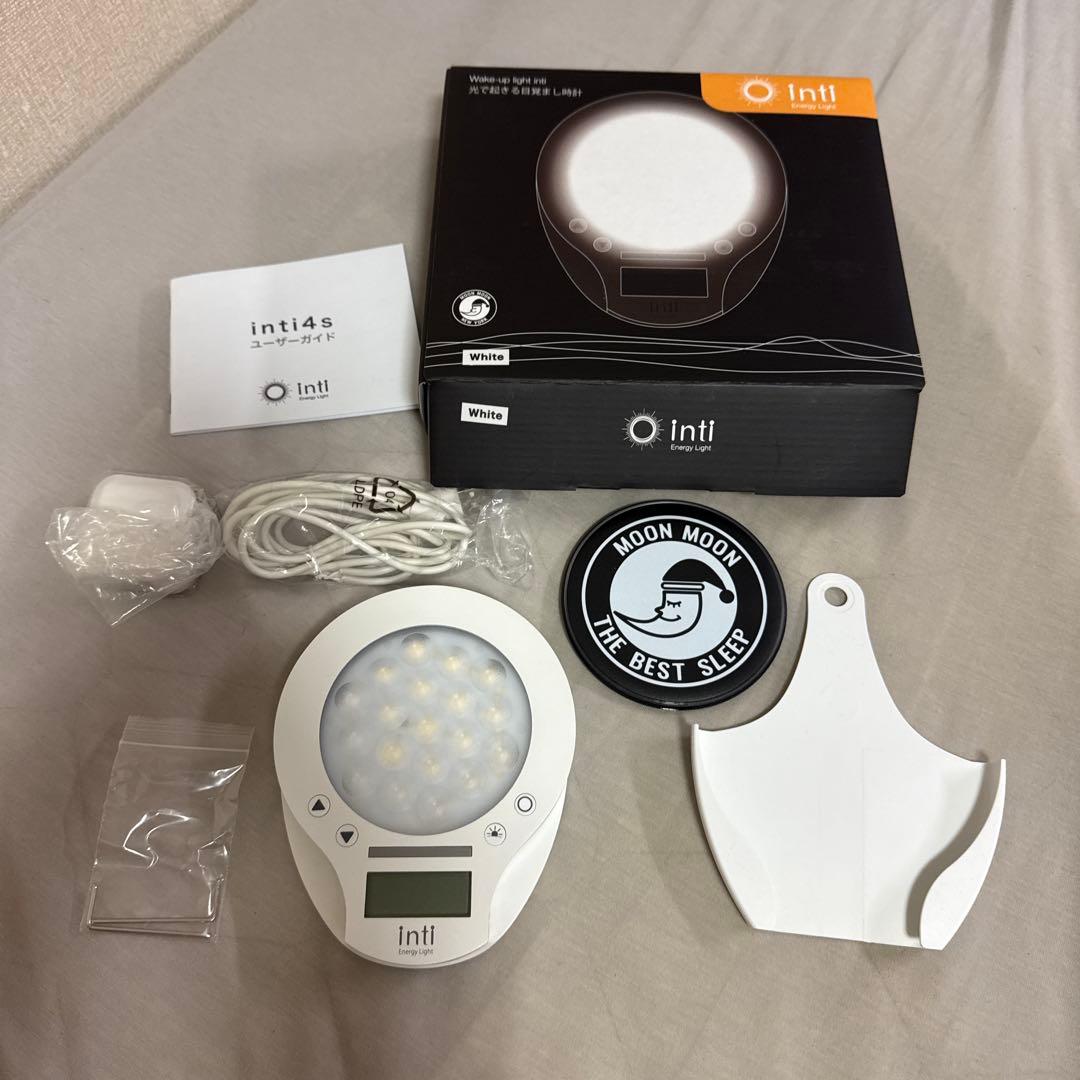 美品★inti4s 光で起きる目覚まし時計 inti Energy Light