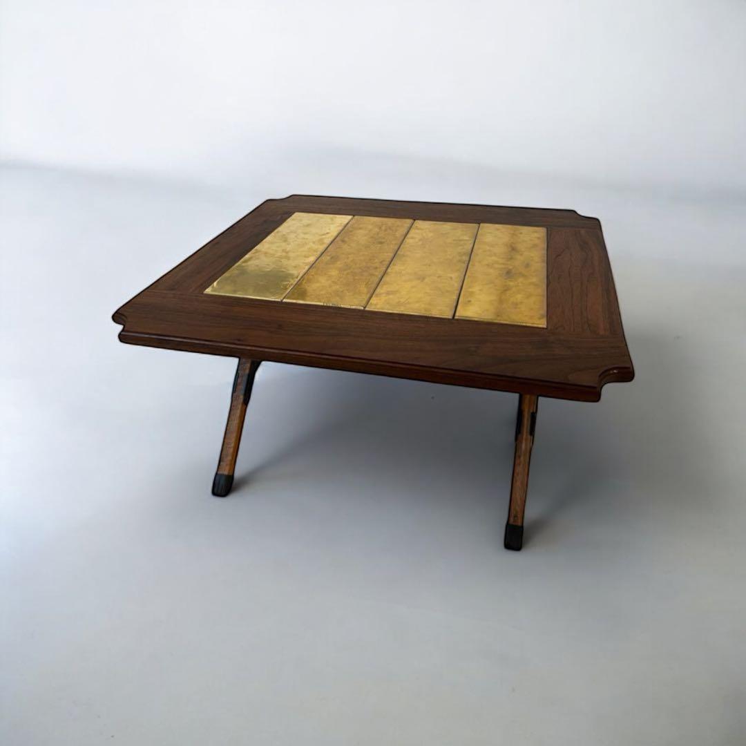 【outlet】ブラックウォールナット2ユニットテーブル