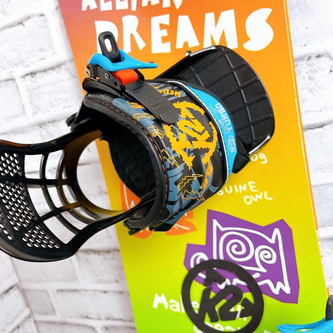 【美品】スノーボード ビンディング付 板 キッズ ジュニア K2 ALLIAN