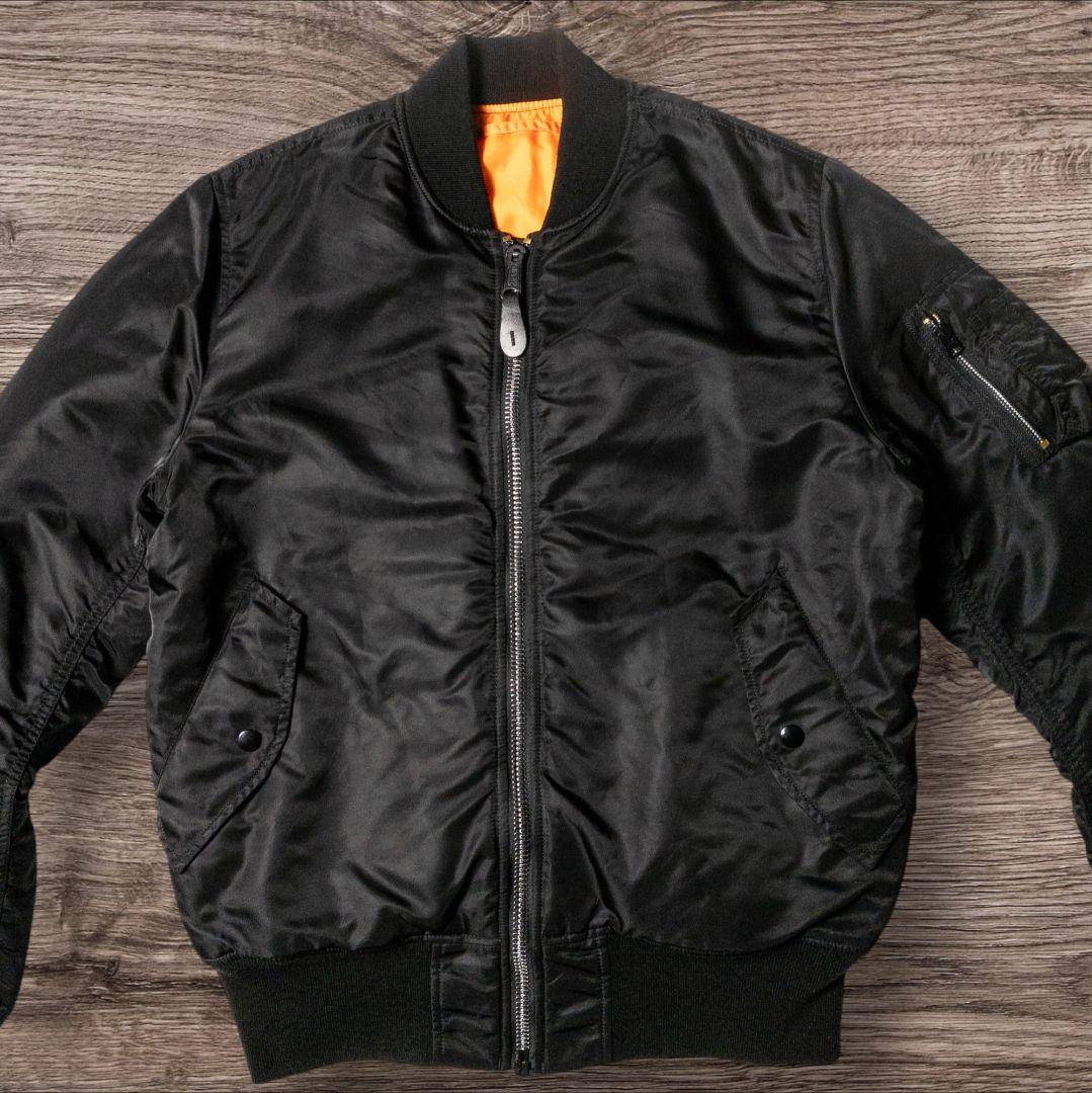 ✸ALPHA✸ma1✸ブラック✸Lサイズ✸リバーシブル✸ボンバージャケット