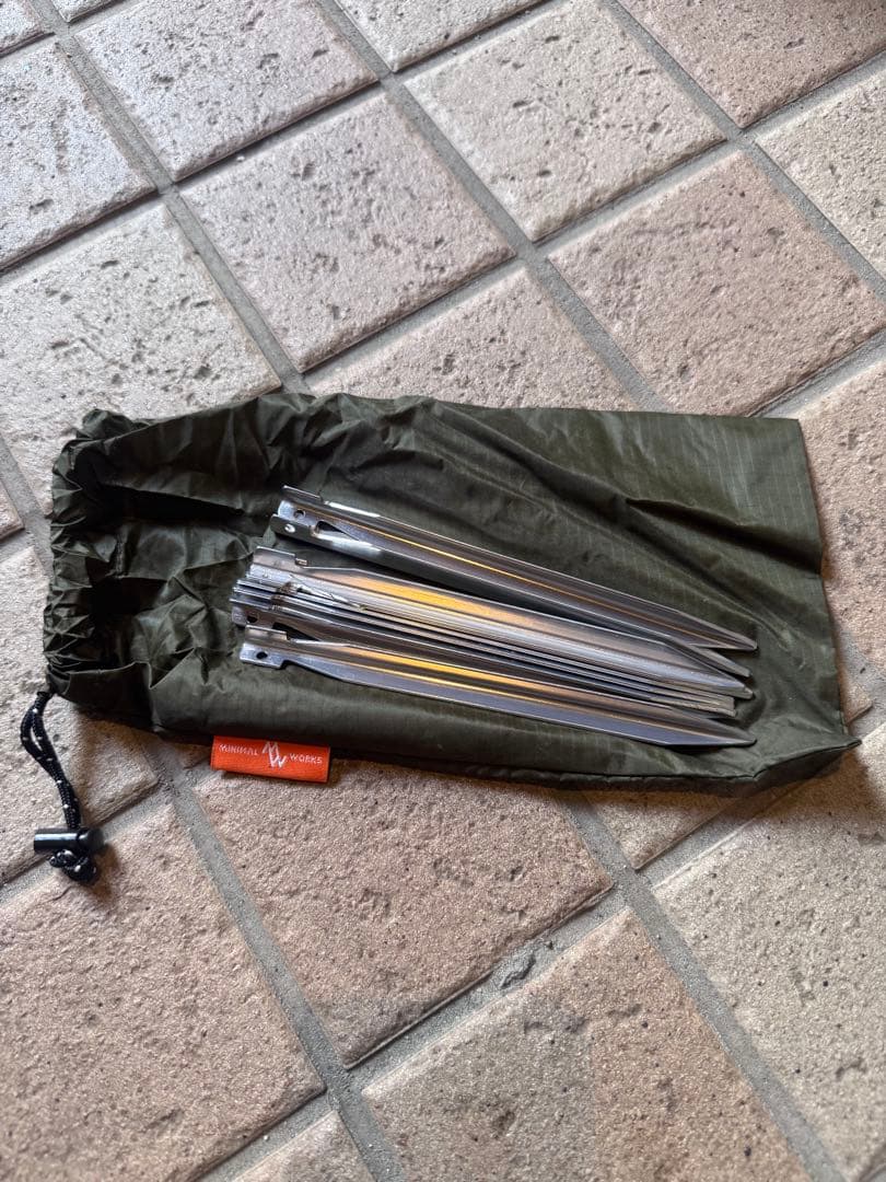 シェルターG MINIMAL WORKS テント カーキ（メッシュドア1枚付き）