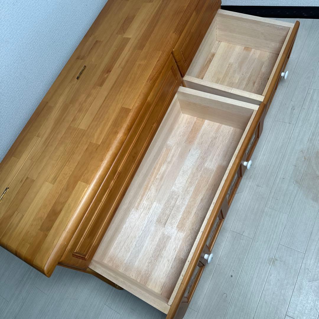 スペイン バレンシア タイル ベンチ チェスト ローボード 収納家具 is2※