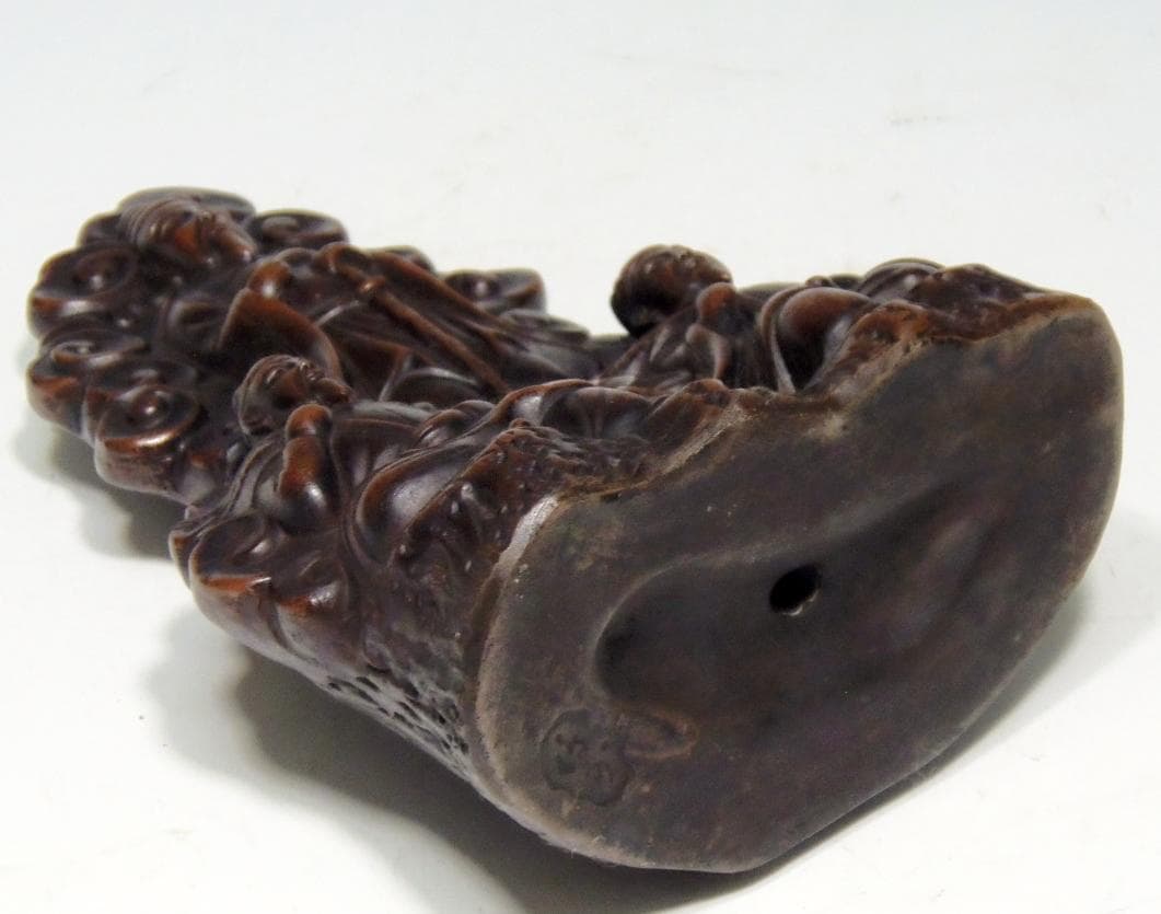 出羽三山像 置物 古備前 骨董品 備前焼 レア古備前・レア備前焼