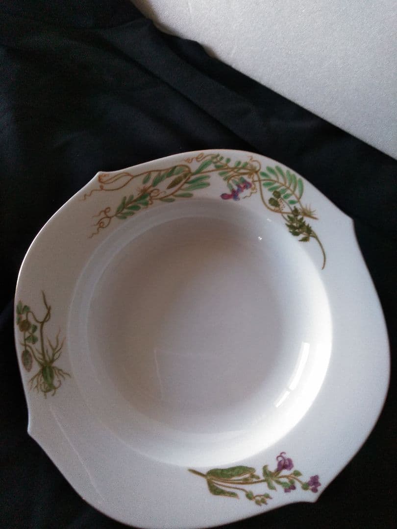 マイセン　フローラスーププレート23.5cm