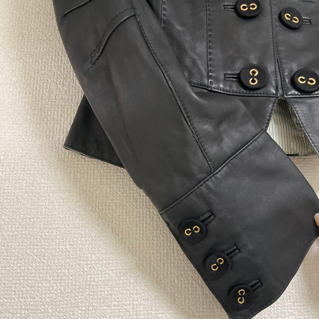 本日限定お値下げ破格値！♡新品タグ無しAquascutumラム皮ジャケット38