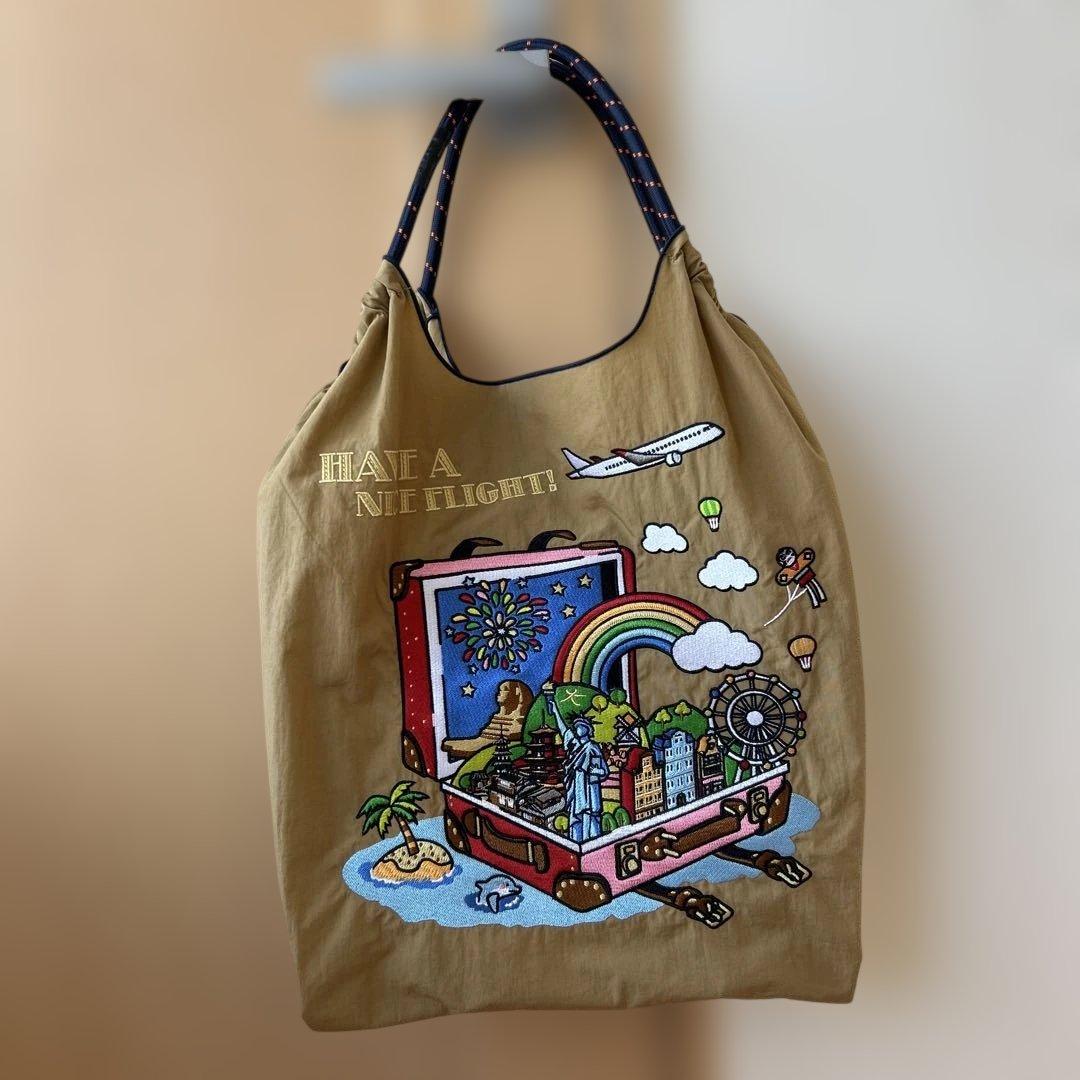 ボールアンドチェーン　JAL 日本航空　コラボ　バッグ　第一弾　ベージュ