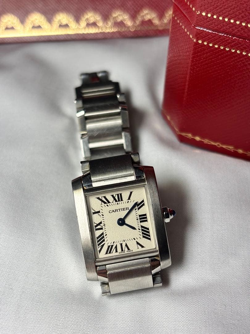 出品本日迄✨カルティエ　時計　タンクフランセーズ　 W51008Q3 電池交換済