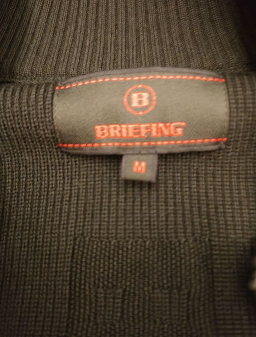 【新品】BRIEFING GOLF ニットブルゾン ブラック Ｍ