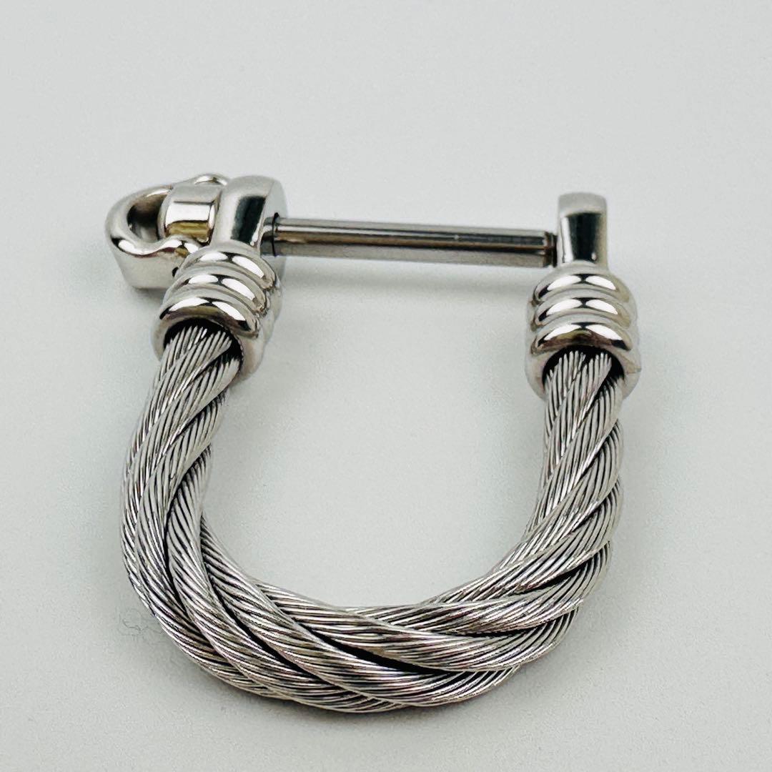 美品　フィリップシャリーオール　キーリング　キーホルダー　ワイヤー　ロゴ