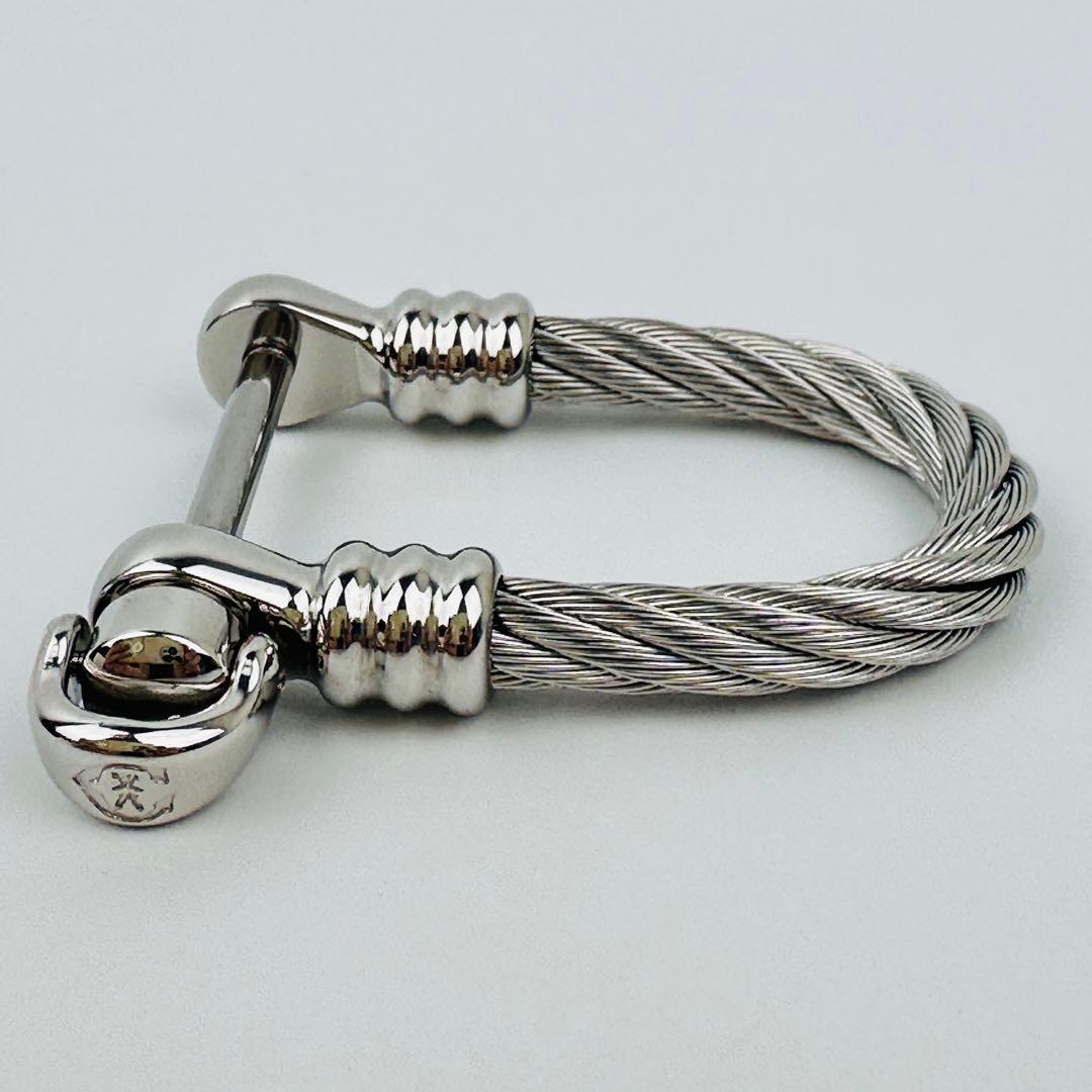 美品　フィリップシャリーオール　キーリング　キーホルダー　ワイヤー　ロゴ