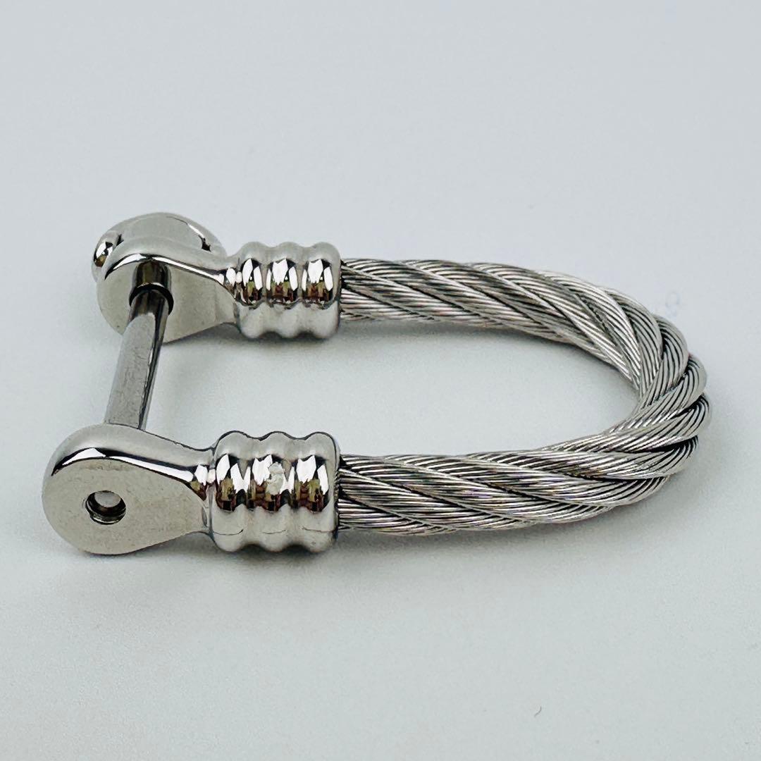 美品　フィリップシャリーオール　キーリング　キーホルダー　ワイヤー　ロゴ