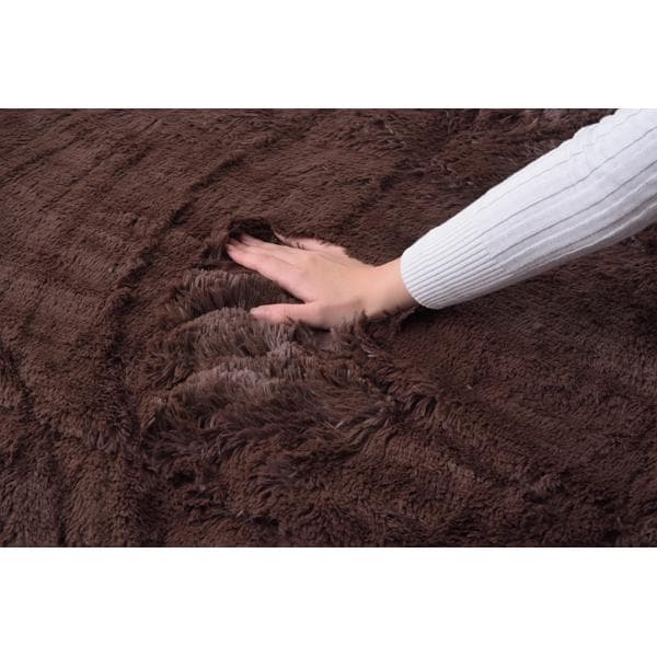 おしゃれ ふかふか 触り心地いい かわいい 暖かい 長方形 こたつ布団 ブラウン