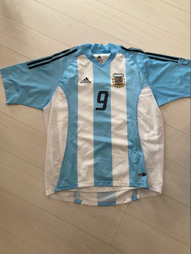 【新品】アルゼンチン代表2002ホーム選手仕様ユニフォーム9番バティストゥータ