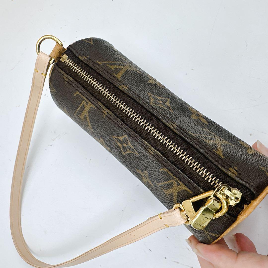 美品　ルイヴィトン　モノグラム　新型　パピヨンポーチ　ストラップ補修品