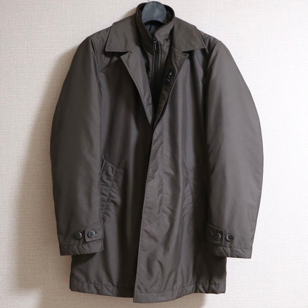 FAY(フェイ) ステンカラーコート ダークブラウン