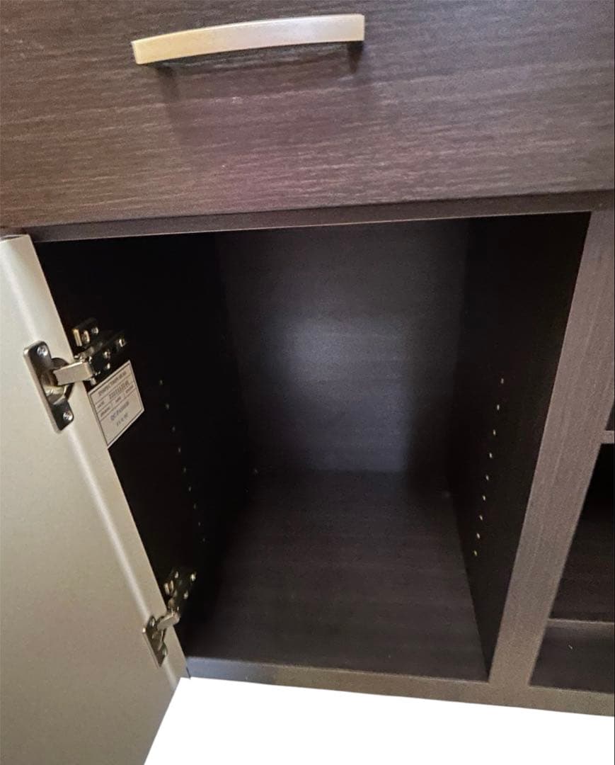 ★美品‼︎ ニトリ レンジボード スライドテーブル ダークブラウン キッチン家具