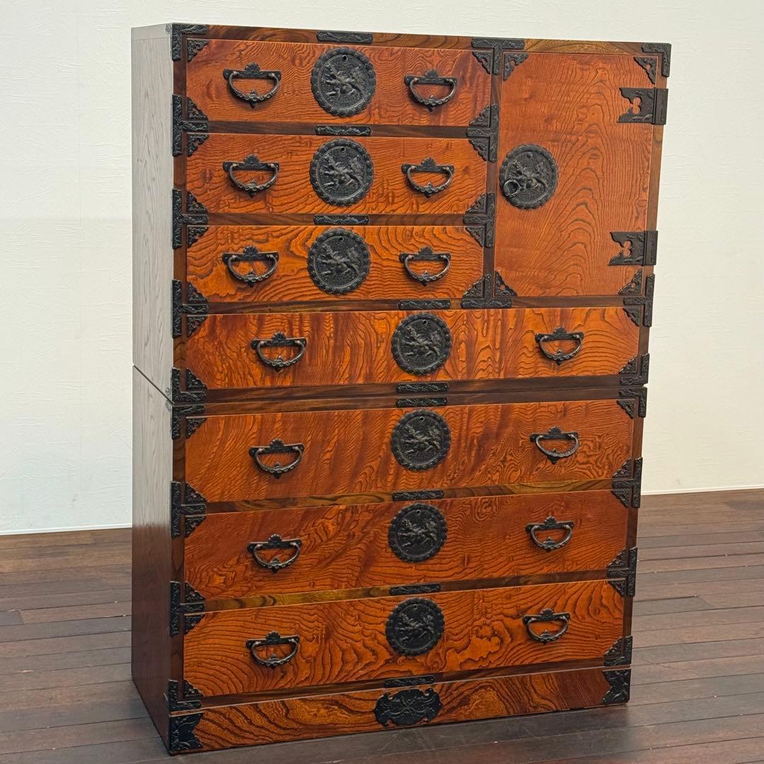 H21K30 岩谷堂箪笥 和箪笥 南部鉄器 漆塗り