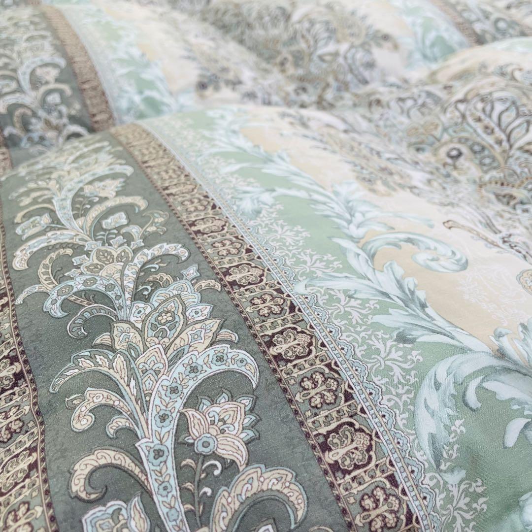 羽毛布団 シングル 増量 抗菌防臭羽毛 ピンクグリーン 日本製　特別価格 PGR