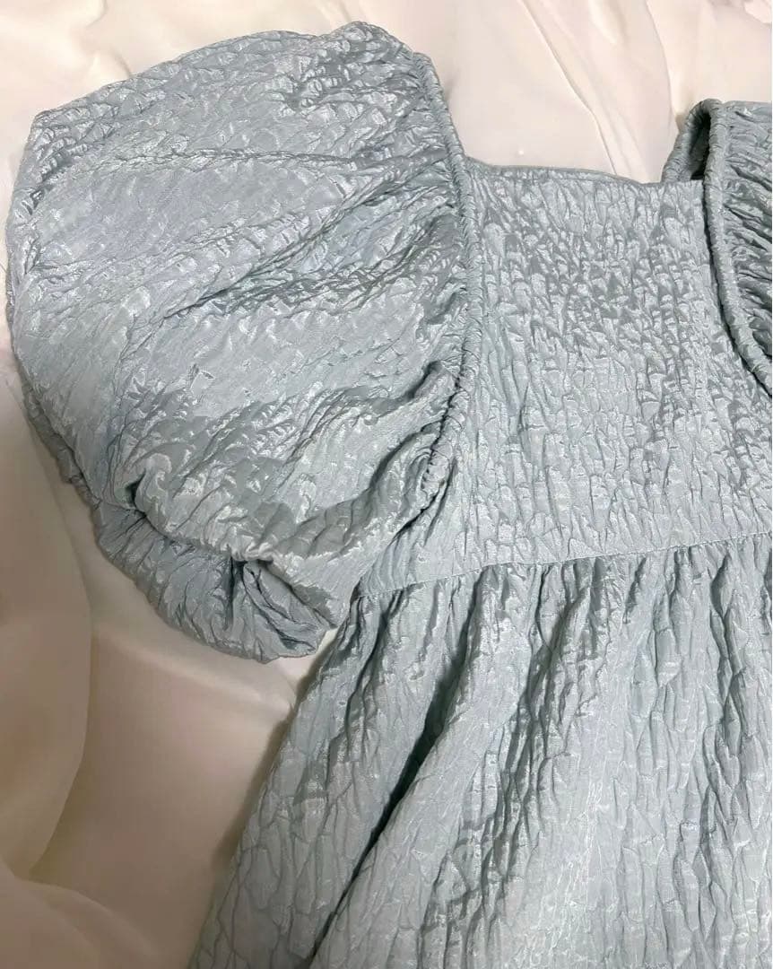 【na！！】セルフォード　ジャガードブラウスパフスリーブ　即購入◯