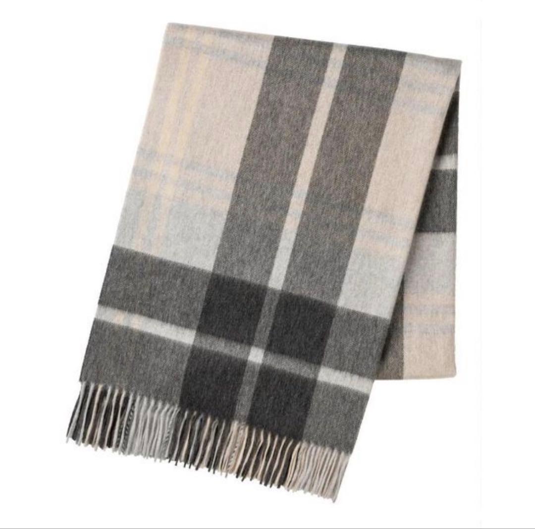 定価62700円 Joshua Ellisブラックウォッチ カシミヤ 週末セール