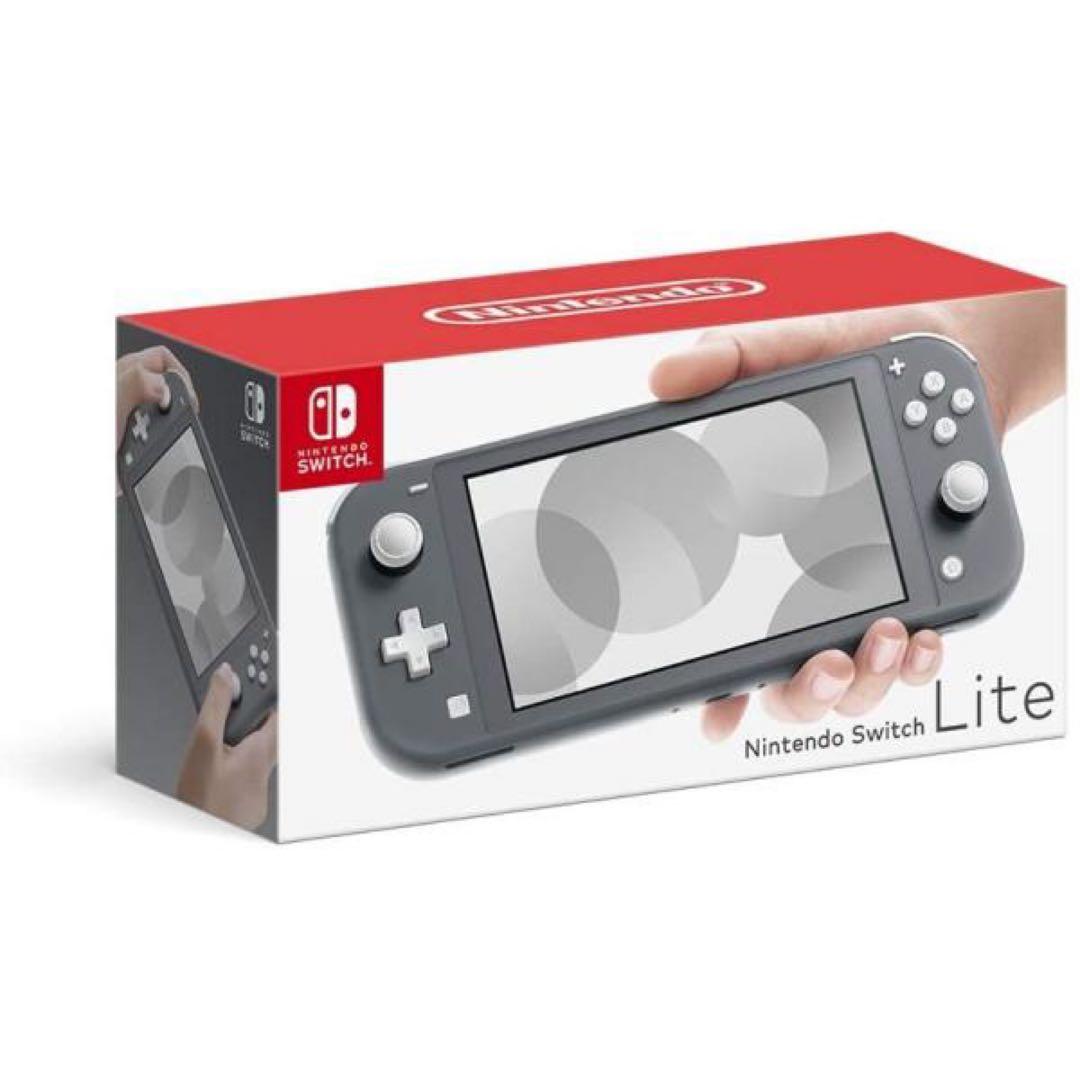 Nintendo Switch Lite グレー クリアケース付き