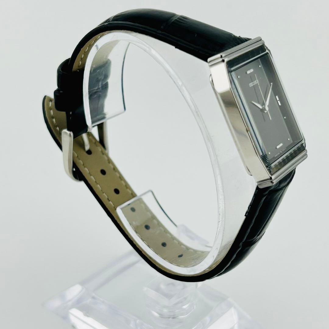 【希少/電池交換済】SEIKO　腕時計　新品ベルト　クォーツ　シルバー