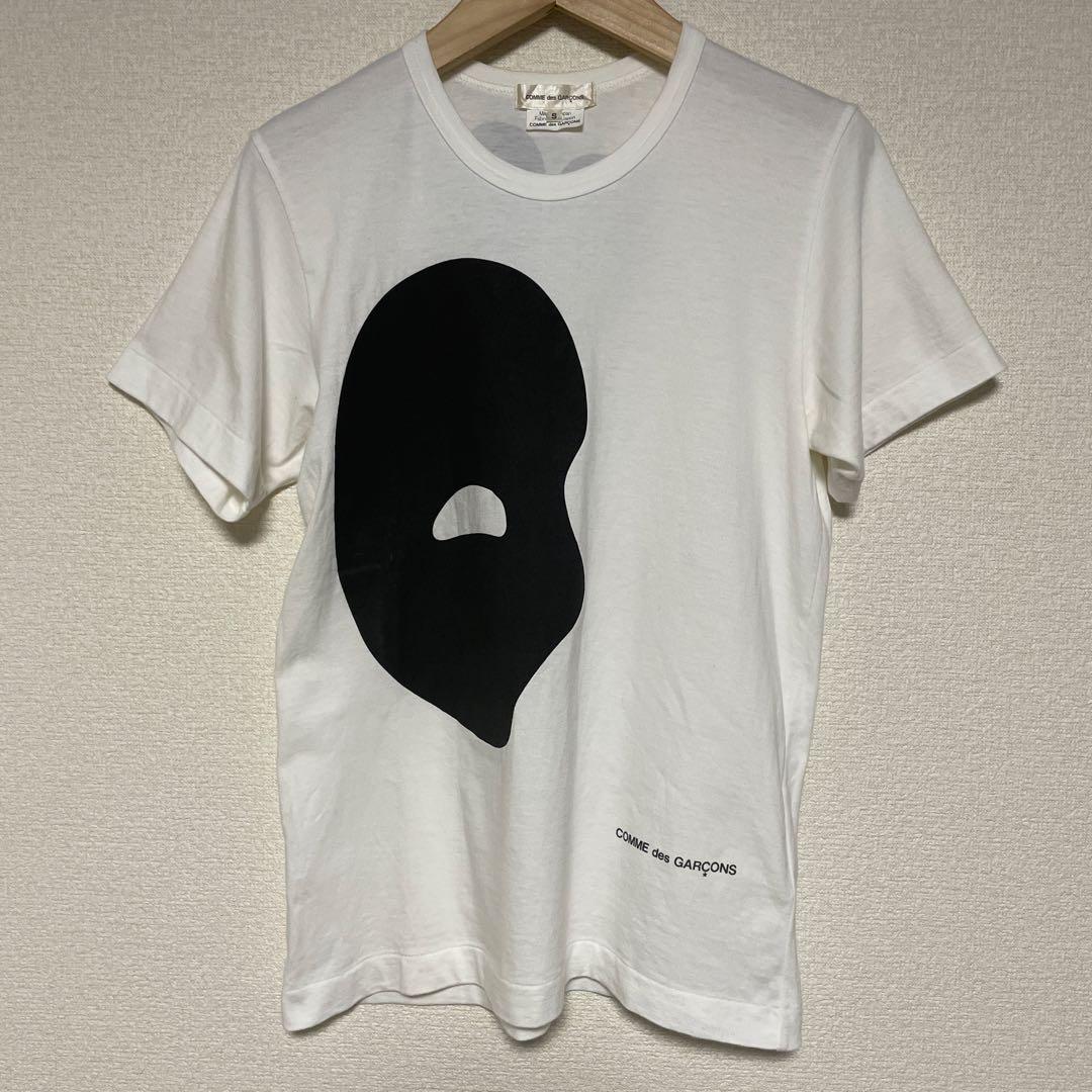 コムデギャルソン　半袖TシャツSサイズ　仮面プリントマスカレード