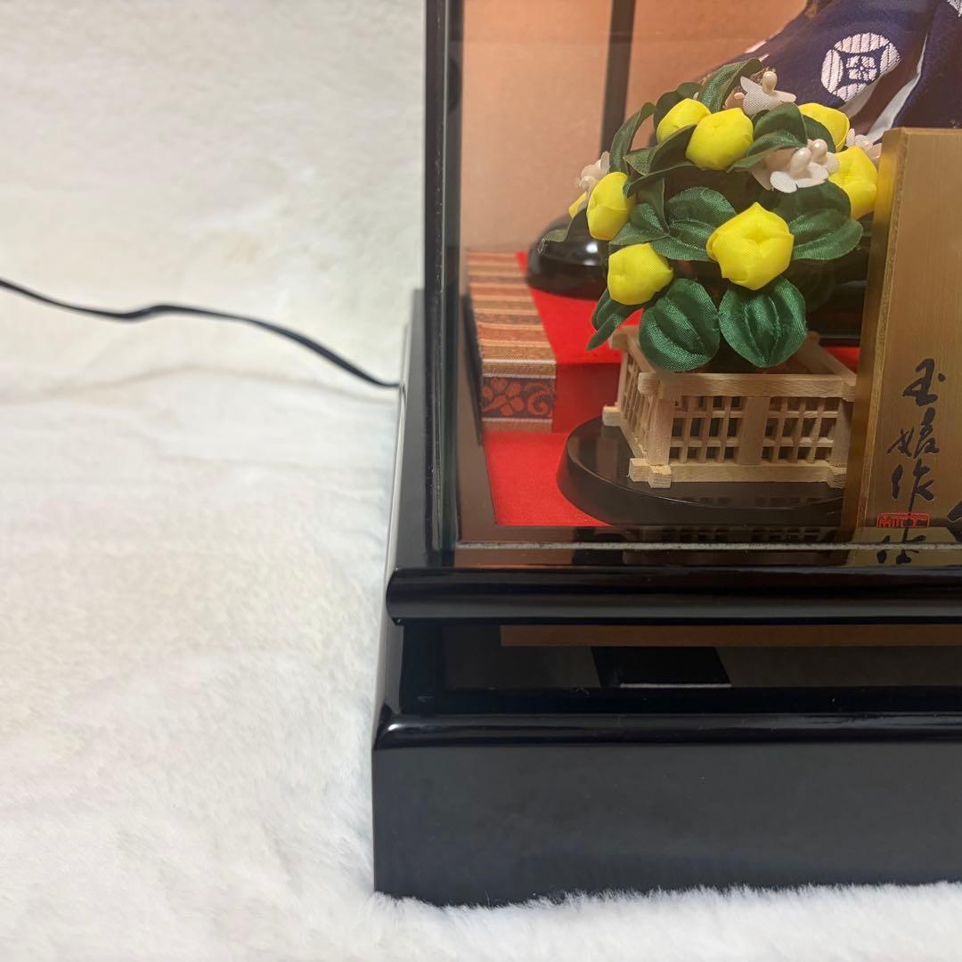 雛人形 親王飾り ケースあり ガラスケース ひな人形　曽根人形　人形の正栄