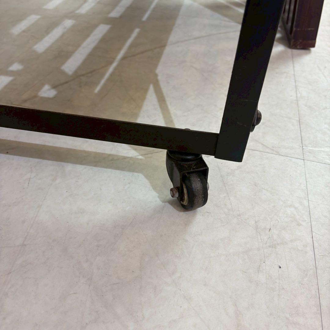 クラッシュゲート　キャスターワゴン　シェルフ　古材