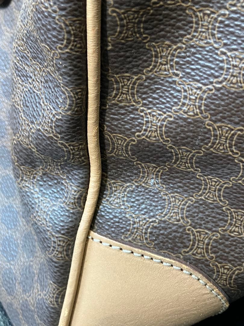 コージー！セリーヌ マカダム ボストンバッグ カデナ＆クロシェット付き