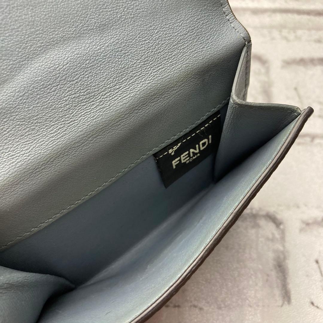 【希少カラー】FENDI　フェンディ☆三つ折り財布　ピーカブー