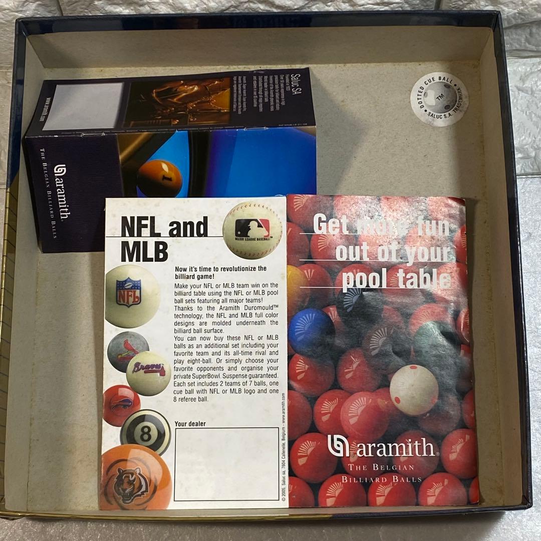 〈SALUC〉スーパーアラミスプロ　TV プロカップ　ビリヤードボールセット