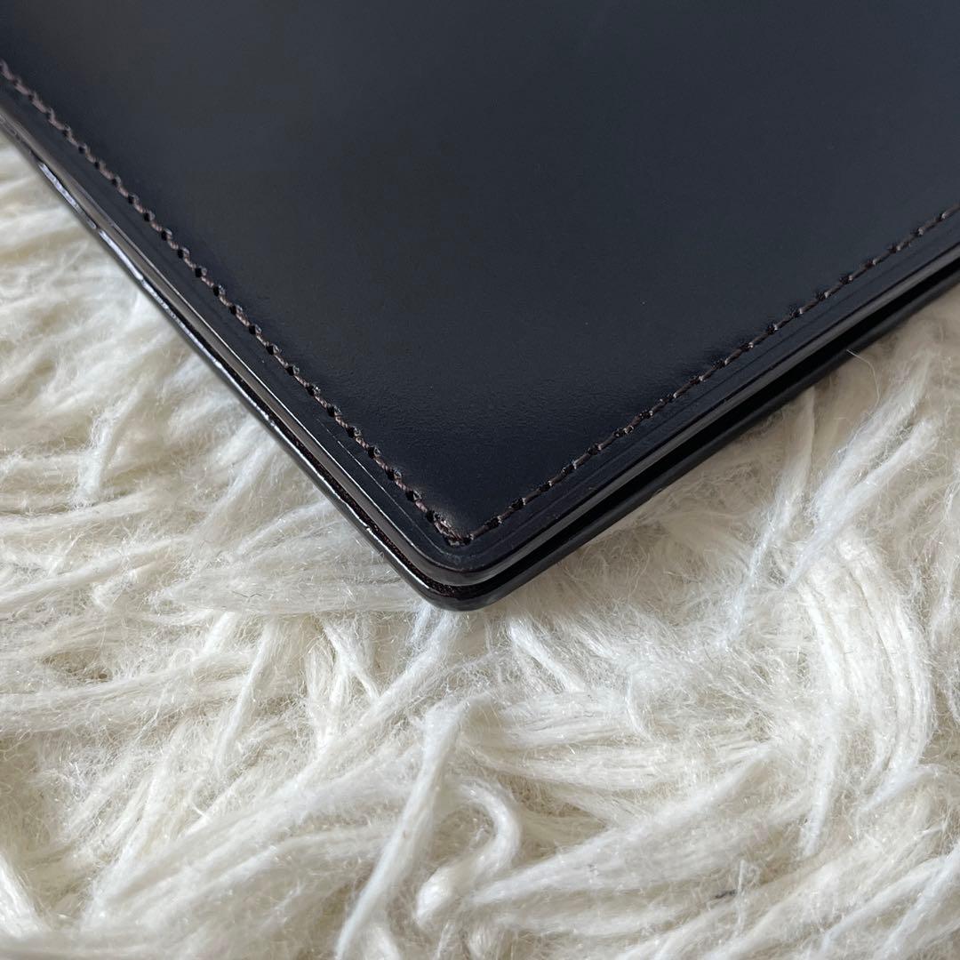 未使用級✨CYPRIS キプリス　マネークリップシェルコードバン　ネイビー