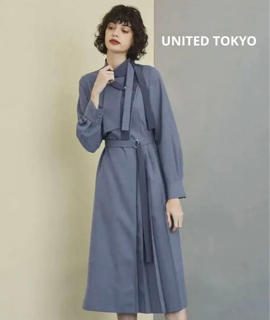 【美品】UNITED TOKYO ボレロシェルフワンピース