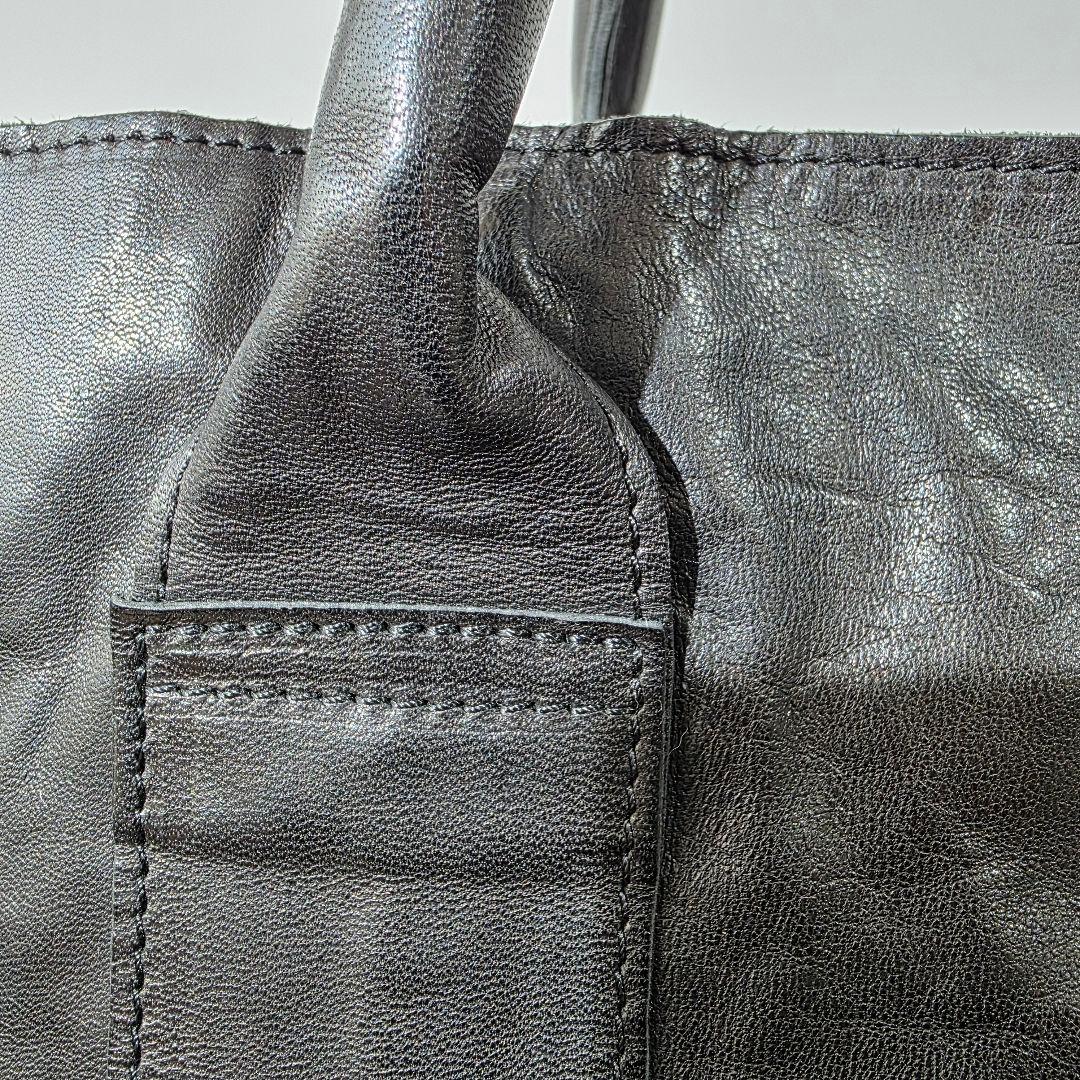 wjk レザー 大容量 軽量 トートバッグ 黒 ブラック