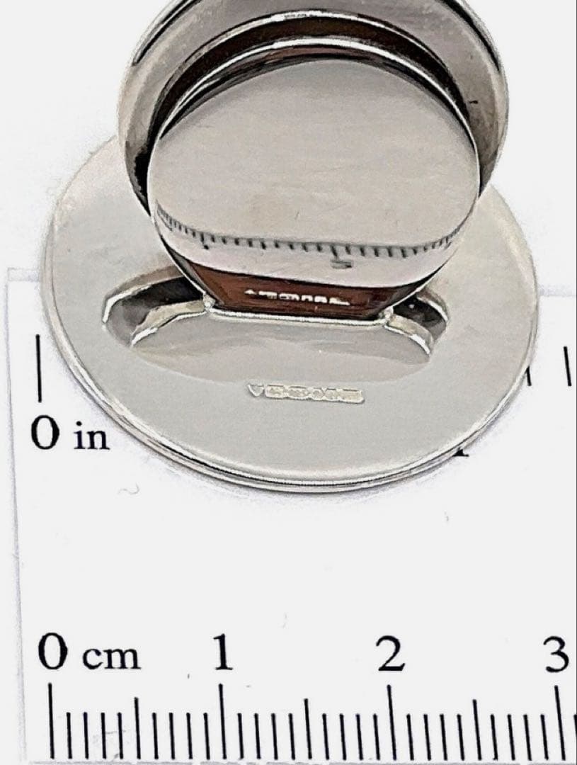 プレーンプレースカードホルダー 925スターリングシルバー 英国ホールマーク入り