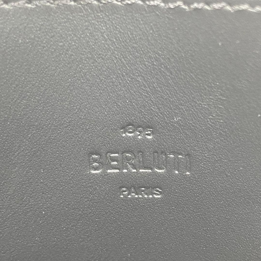 極美品　ベルルッティ　ワパ　ケース　カリグラフィー　レザー　ブラック