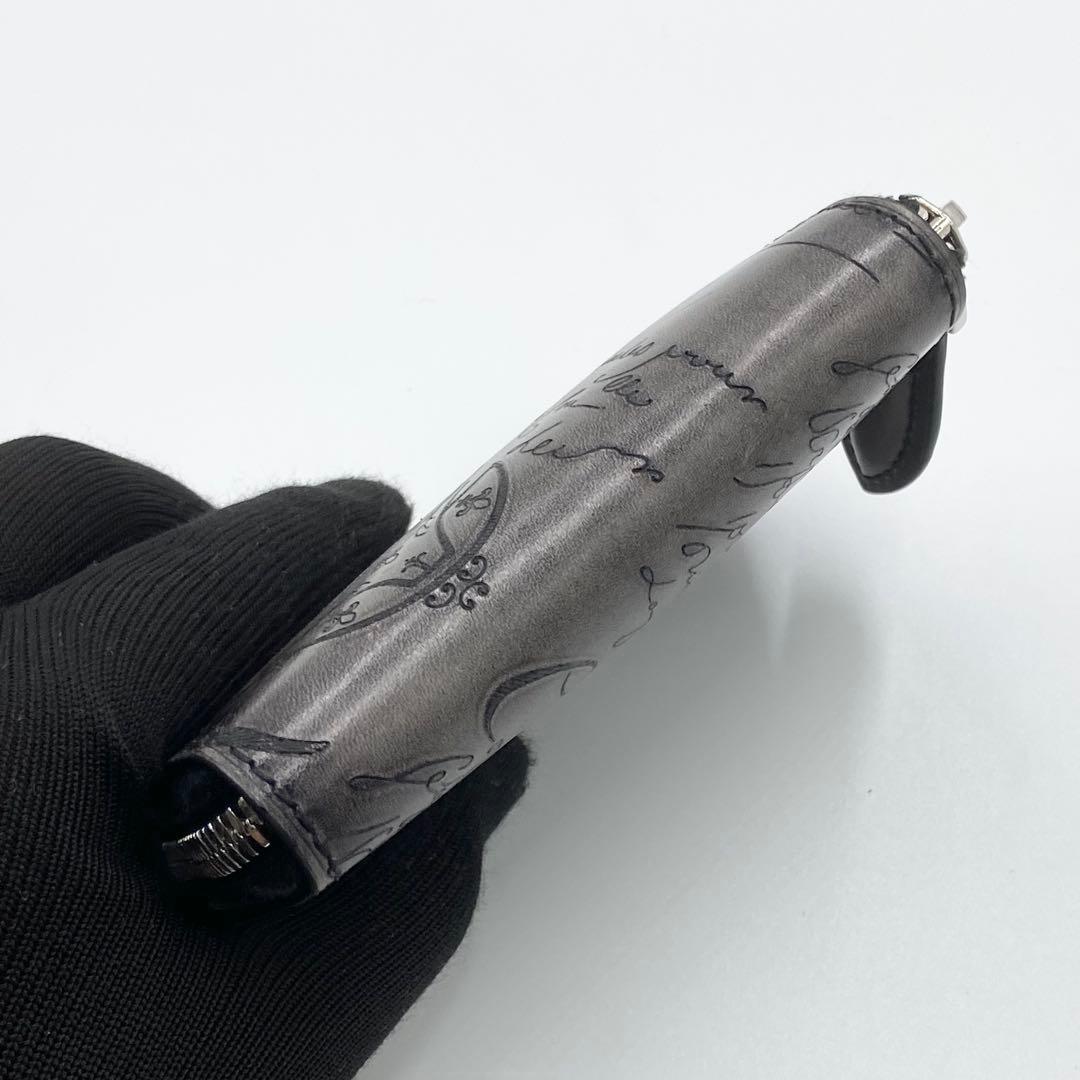 極美品　ベルルッティ　ワパ　ケース　カリグラフィー　レザー　ブラック