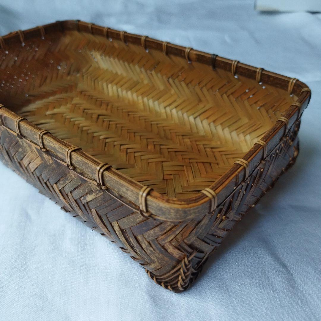 未使用　公長齋小菅　京都　竹細工　竹製品　ティッシュケース　秀逸　日本製　伝統