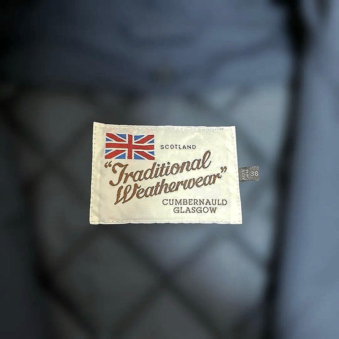 美品Traditional Weatherwear ステンカラーコート ネイビー