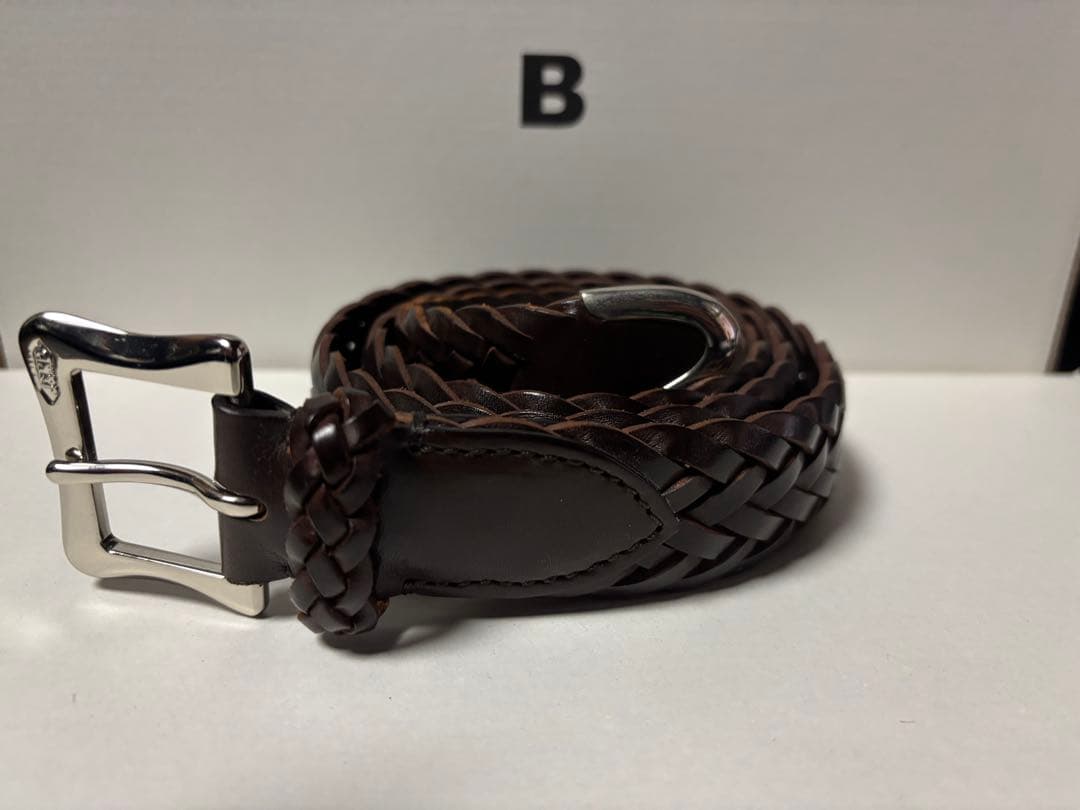 J&M Davidson／メッシュベルト／ブラウン／30/75