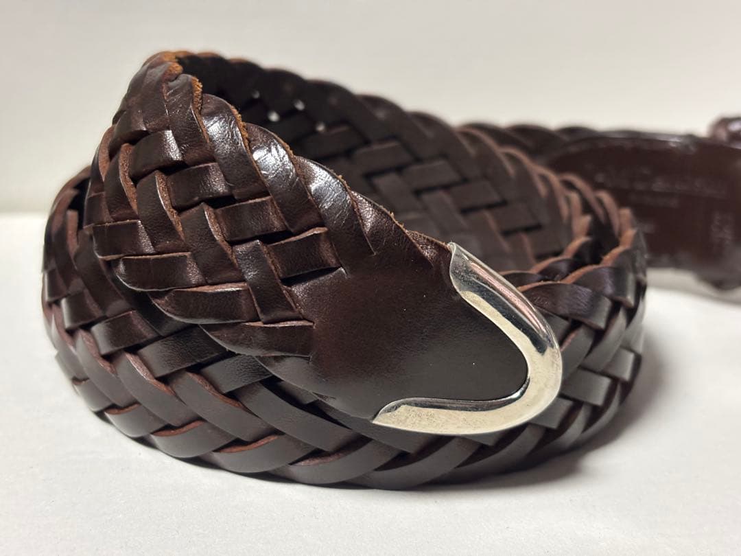 J&M Davidson／メッシュベルト／ブラウン／30/75