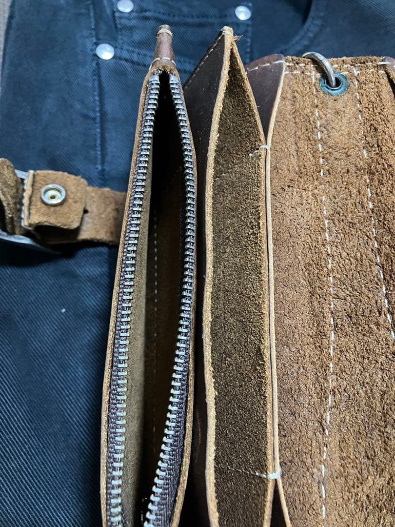 【廃盤・美品】REDWING 長財布 美品 レザー アメカジ ブラウン