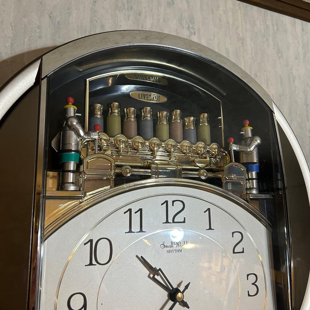 happy [動作OK] リズム時計工業Small World ライブA