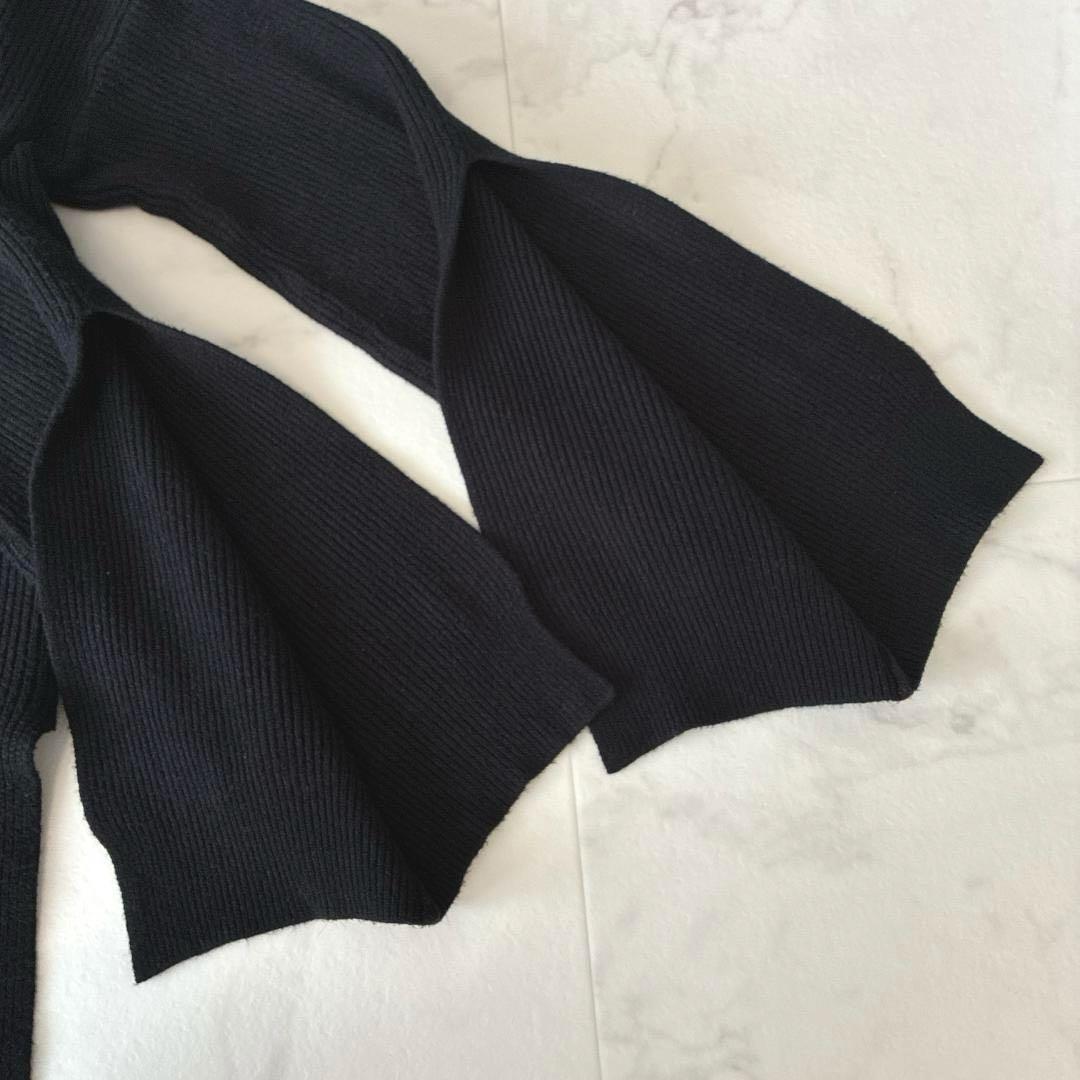 ERMANNO FIRENZE♡レイヤード ニット×レース キャミワンピース 黒