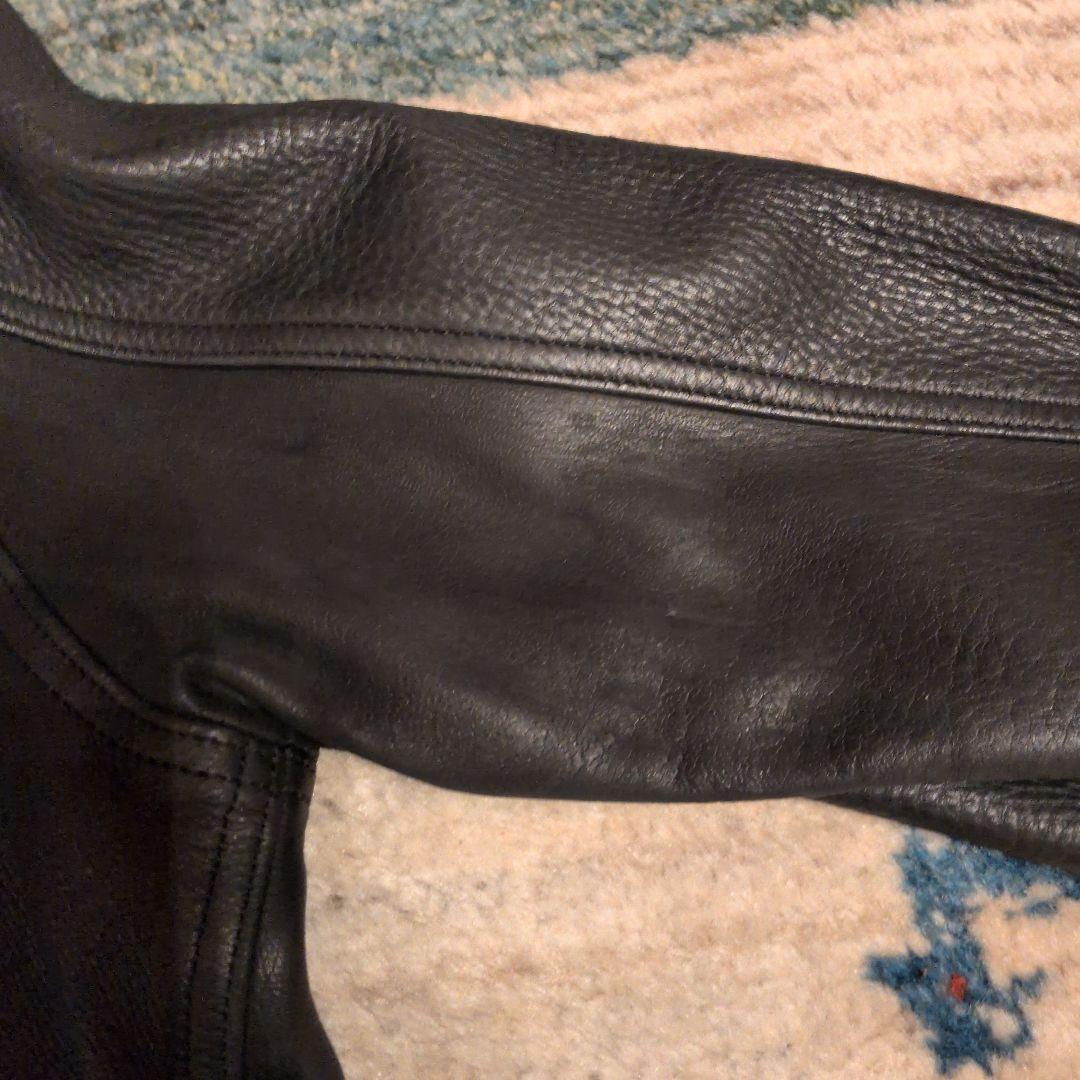 レッドムーンNumber One Leathers 鹿革ジャケット 38