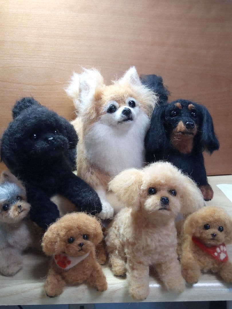 愛犬の羊毛フェルトオーダー制作・わんちゃん