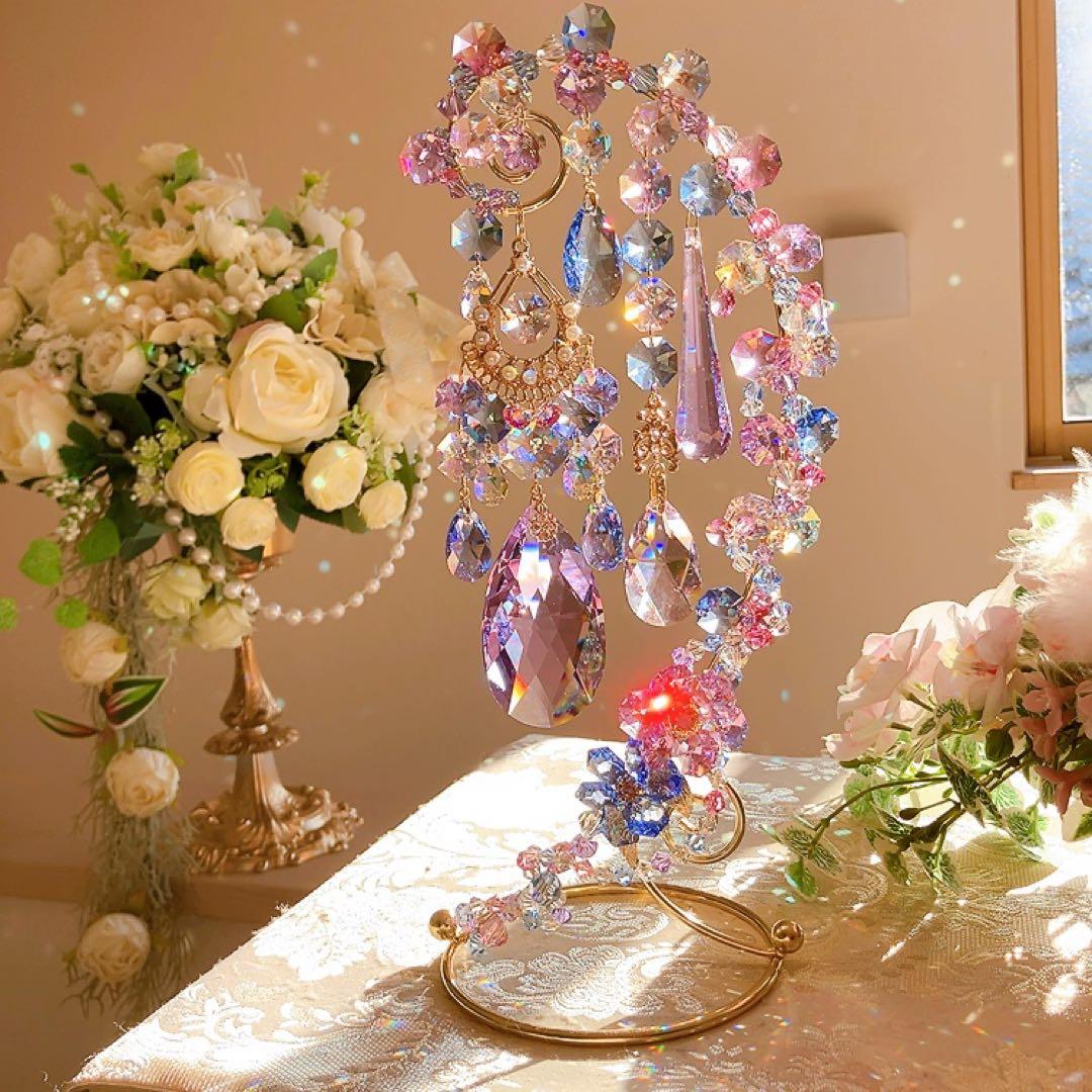 スワロフスキー♡hydrangea。:°ஐ♡* スタンドサンキャッチャー♡