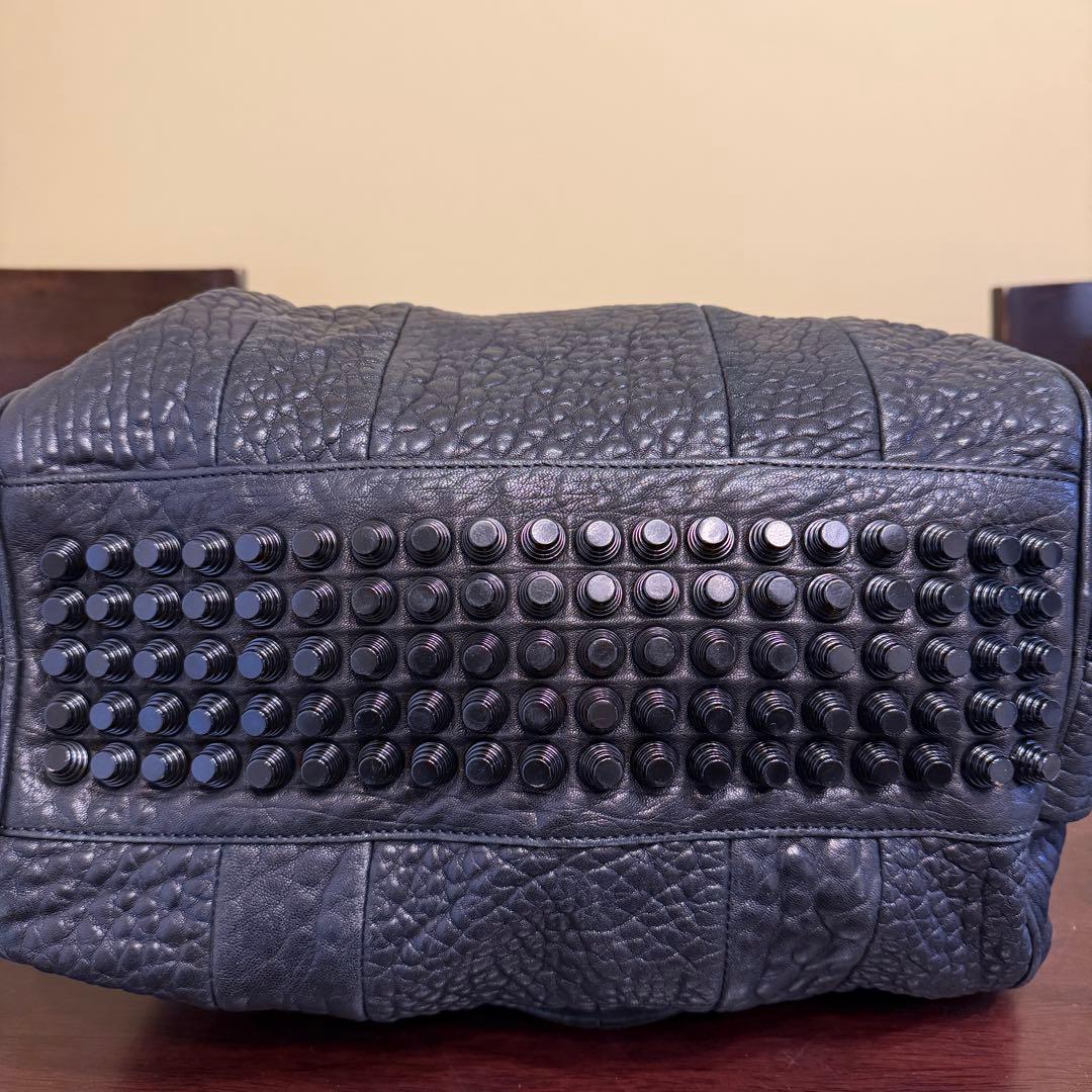 アレキサンダーワン ハンドバッグ ミニボストン ブラック スタッズ