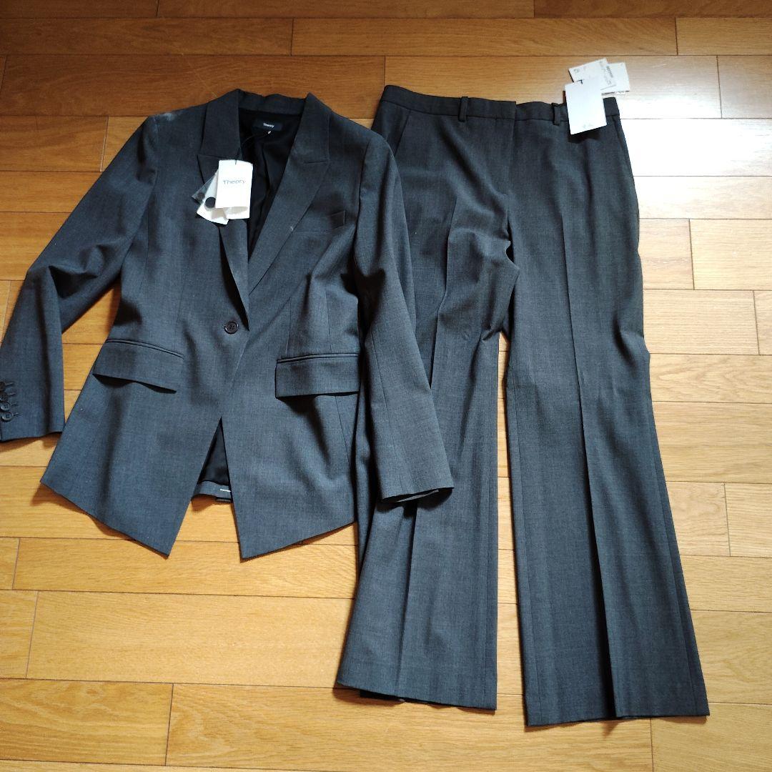 新品　セオリー　Traceable Wool ジャケット＆フレアパンツ　グレー